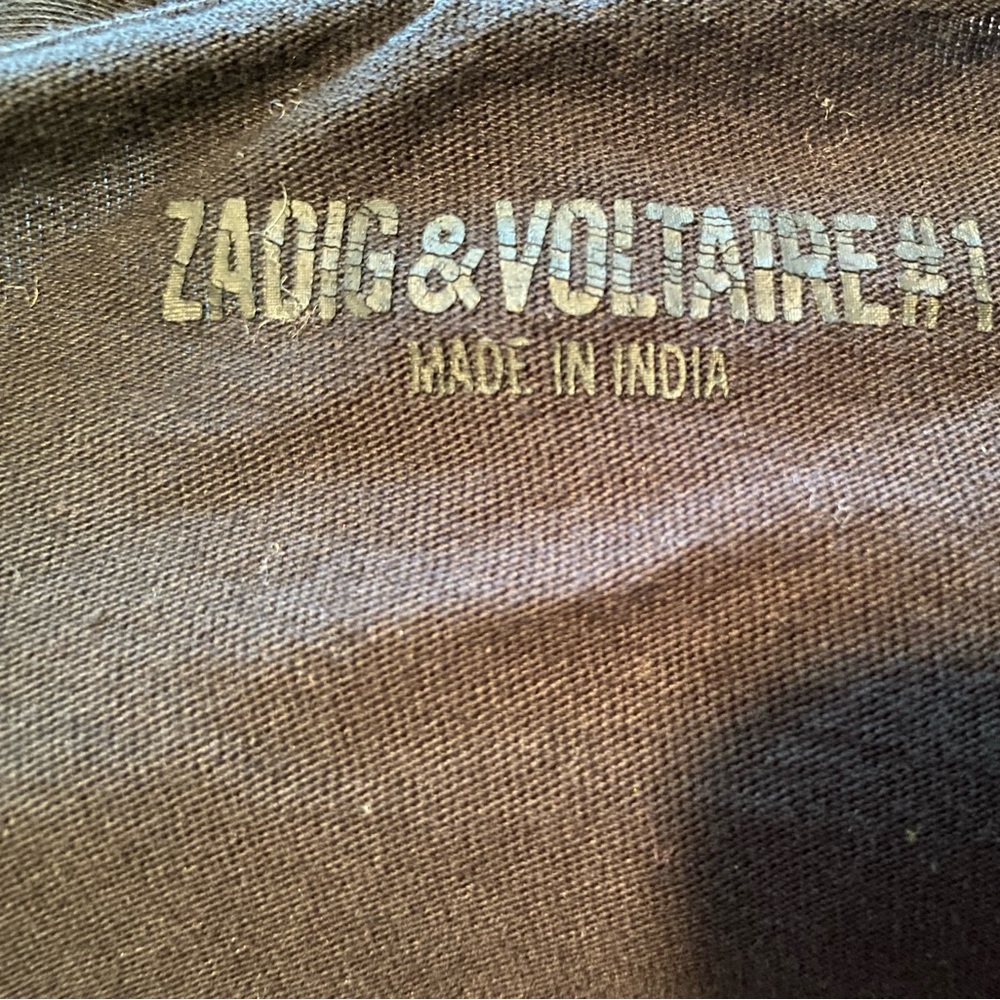 Zadig & Voltaire Tunisien Skull Embellished Long-Sleeve Tee - Picture 11 of 12